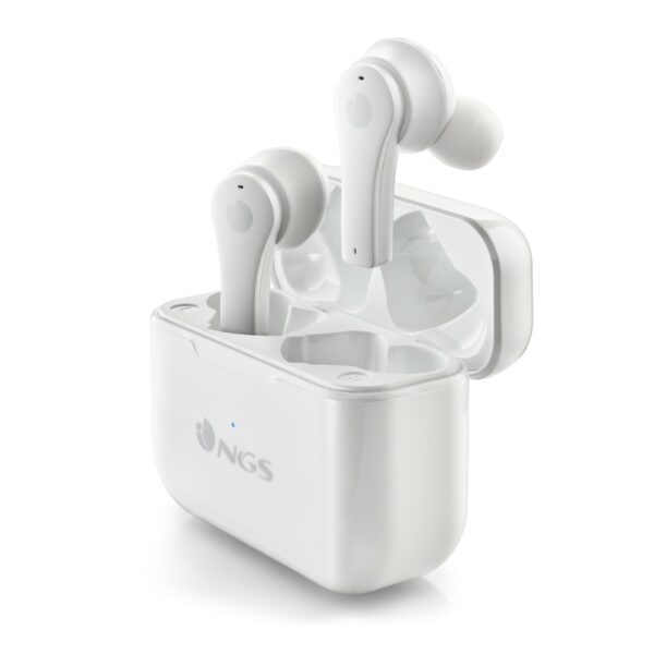 Ngs Auricolari Stereo Bluetooth 5.1 Artica Bloom + Base Di Ricarica + Touch Sensor + Vivavoce White