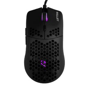 Noua Mouse Gaming Bullet 6D Fps Pixart 3360 12000 Dpi Rgb Whit Skin