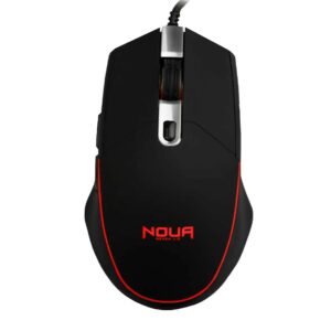 Noua Mouse Gaming Neon Usb Nero Con Illuminazione 4 Colori