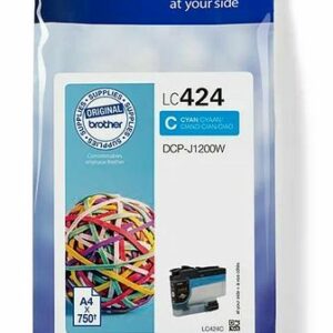 Originale Brother LC424 Cyan Cartucho de Tinta Original - LC424C