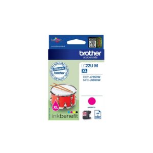 ORIGINALE Brother Cartuccia d'inchiostro magenta LC22UM LC-22U 1200 pagine