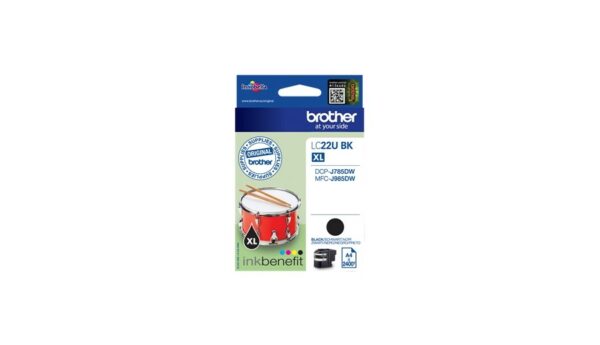 ORIGINALE Brother Cartuccia d'inchiostro nero LC22UBK LC-22U 2400 pagine