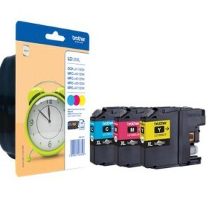 ORIGINALE Brother Multipack ciano / magenta / giallo LC-125XL LC125XLRBWBPDR 3 cartucce d'inchiostro LC125: C+M+Y