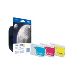 ORIGINALE Brother Multipack ciano / magenta / giallo LC-1000 LC1000RBWBPDR Multi pack, 3x cartucce d'inchiostro.