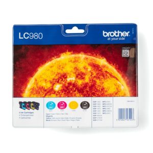 ORIGINALE Brother Multipack nero / ciano / magenta / giallo LC-980 LC980VALBPDR LC-980 BK/C/M/Y