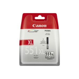 ORIGINALE Canon Cartuccia d'inchiostro Grigio CLI-551GY XL 6447B001 275 pagine 11ml Cartuccie d?inchiostro