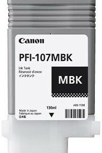 ORIGINALE Canon Cartuccia d'inchiostro Nero (opaco) PFI-107mbk 6704B001 130ml