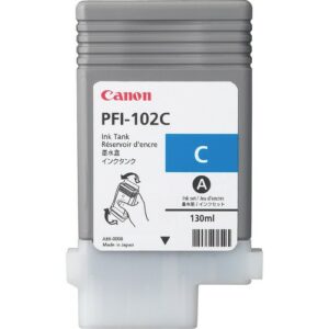 ORIGINALE Canon Cartuccia d'inchiostro ciano PFI-102c 0896B001 130ml