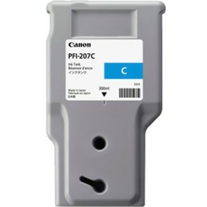 ORIGINALE Canon Cartuccia d'inchiostro ciano PFI-207c 8790B001 300ml