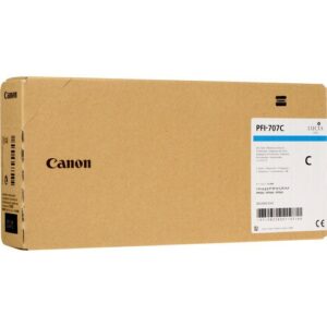 ORIGINALE Canon Cartuccia d'inchiostro ciano PFI-707c 9822B001 700ml