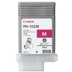 ORIGINALE Canon Cartuccia d'inchiostro magenta PFI-102m 0897B001 130ml