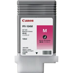 ORIGINALE Canon Cartuccia d'inchiostro magenta PFI-104m 3631B001 130ml