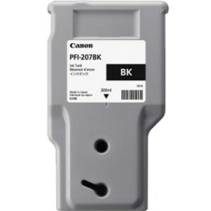 ORIGINALE Canon Cartuccia d'inchiostro nero PFI-207bk 8789B001 300ml