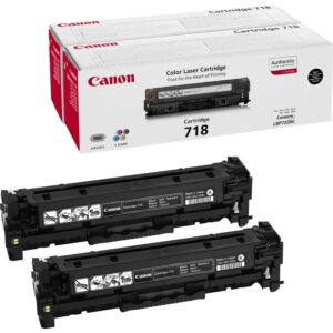 ORIGINALE Canon Multipack nero 718BK VP 2662B005 Pacco doppio