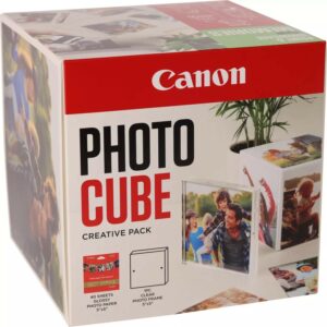 ORIGINALE Canon Value Pack Verde PP-201 5x5 Photo Cube Creative Pack + 13x13 cm Fotopapier 40 fogli