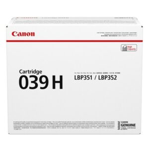 ORIGINALE Canon toner nero 039h 0288C001 25000 pagine