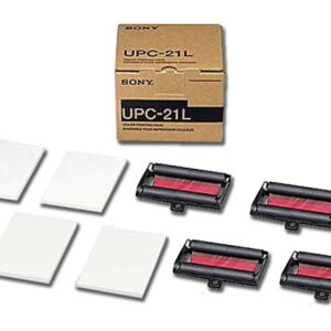 ORIGINALE Sony Value Pack differenti colori UPC-21L + A6 Farb- Pacchetto stampa fotografica 200 Blatt A6 Pacchetto di stampa a colori ? 200 pagine + 4 rulli