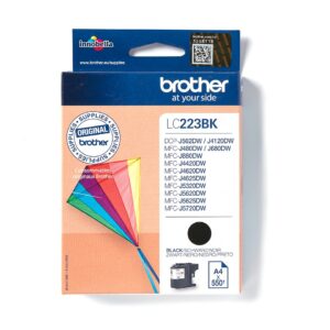 ORIGINALE Brother Cartuccia d'inchiostro nero LC223BK LC-223 550 pagine 11,8ml