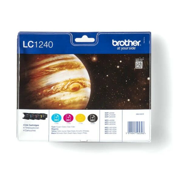 Originale Brother LC1240 Pack de 4 Cartuchos de Tinta Originales - LC1240VALBP