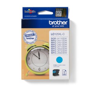 Originale Brother LC125XL Cyan Cartucho de Tinta Original - LC125XLCBP