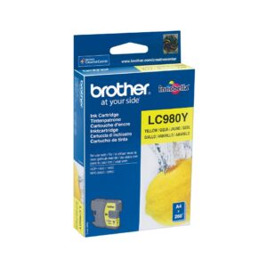 ORIGINALE Brother Cartuccia d'inchiostro giallo LC980Y LC-980 260 pagine