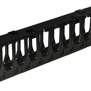 Pannello Guidacavi Per Armadi Rack 19 1U A Gabbia, Alta Densita  Profondita  11 Cm Con Coperchio Apribile