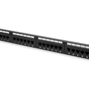 Patch Panel 24 Porte Non Schermato Utp Cat6 8 Poli Rack 19