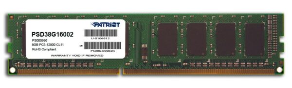 Patriot Ram Dimm 8Gb Ddr3 1600Mhz Cl11