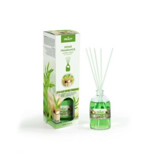 Prady Mikado Deodorante Balsamico All'Eucalipto - Flacone In Vetro Da 100 Ml E Bacchette Diffusore