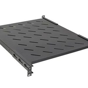 Ripiano Per Armadio Rack 19 Allungabile 550 Mm Con 4 Agganci Nero