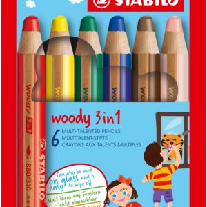 STABILO Woody 3 in 1 Multicolore 6 pz