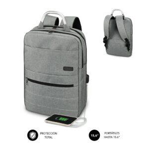 SUBBLIM MOCHILA ELITE AIR PADDING 15.6' GREY zaino Zaino casual Grigio Poliestere