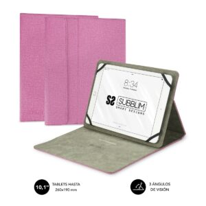 SUBBLIM SUB-CUT-1CT003 custodia per tablet 25,6 cm (10.1) Custodia a libro Rosa