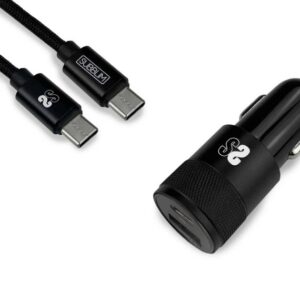 SUBBLIM SUBCHG-5CPD11 Caricabatterie per dispositivi mobili Smartphone Nero Accendisigari, USB Ricarica rapida Auto