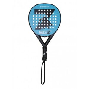 Set racchetta paddle Coyote - Forma rotonda - Telaio e faccia 100% fibra di vetro - Anima in gomma Eva XtraSoft nera