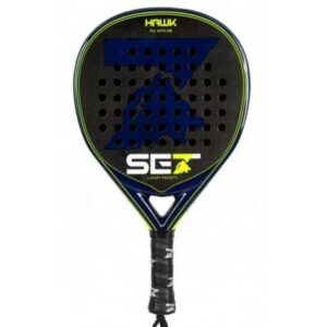 Set racchetta paddle Hawk - Forma a goccia - Telaio 100% carbonio - Faccia 100% carbonio 3K - Nucleo in gomma Eva Soft Ultra nera