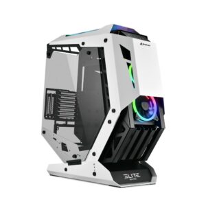 Sharkoon Case Elite Shark Ca700 Atx Open Frame, 2Xu3, 1X Usb-C, Vetro Temperato, 5Xargb Fan, Argb Controller