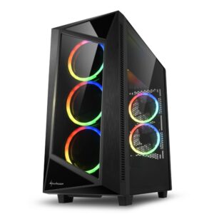 Sharkoon Case Rev200 Atx 7 Slots Expansion 2 Usb 3.0, 2 Usb 2.0, Drive Bay Da 2,5"/3,5"