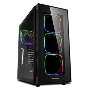 Sharkoon Case Tg6 Rgb, Atx, 7 Slots Expansion, 3 Usb 3.0, 2 Usb 2.0, Drive Bay Da 2,5/3,5