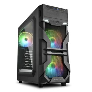 Sharkoon Case Vg7-W Rgb, Atx, 2Xusb2, 2Xusb3, 6 Slots