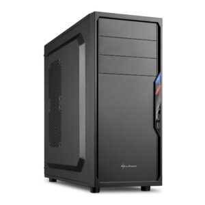 Sharkoon Case Vs4-V, Atx, 6 Slots Expansion, 2Xusb 3.0 Front, Drive Bay Da 2,5/3,5/5,25, 1X120Mm Fan Front, No Psu, Colore Nero