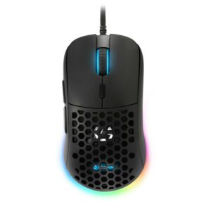 Sharkoon Mouse Gaming Light2-180, 5000 Dpi, Rgb, 6 Tasti Configurabili, Usb, 1.8Mt, Nero