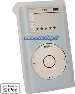 Silicon Skin per Ipod Mini Bianco Trasparente