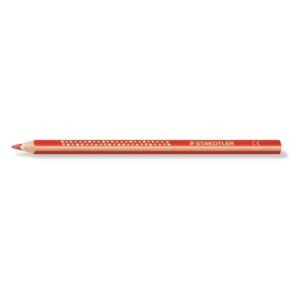 Staedtler Jumbo Noris 128 Matita Colorata Triangolare - Piombo 4mm - Resistenza Alla Rottura - Design Ergonomico - Colore Rosso