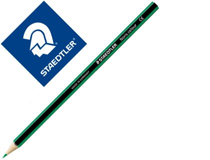 Staedtler Noris Color 185 Matita Colorata Esagonale - Resistenza Alla Rottura - Materiale Wopex - Colore Verde