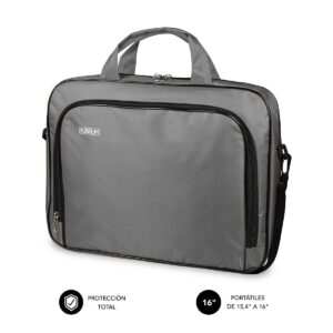 Subblim Estuche Oxford para port?til - Medida: 410 mm - Resistente y acolchado - Gran capacidad de almacenamiento - Transporte seguro - Color Gris