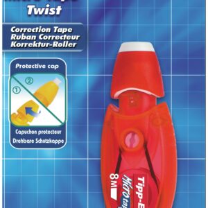 TIPP-EX Micro Tape Twist, Correttore a Nastro (Copertura 8m), Confezione da 1