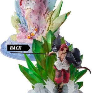 Tamashii Nations Figuarts Zero Extra Battle One Piece Shanks e Uta - Figura da collezione - Altezza 24 cm circa.