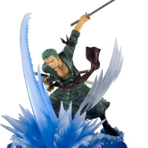 Tamashii Nations Figuarts Zero One Piece Roronoa Zoro in posa Yakkodori - Figura da collezione - Altezza 15,5 cm circa. - Realizzato in PVC