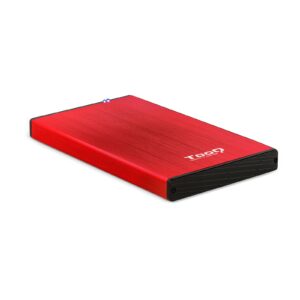 TooQ TQE-2527R contenitore di unità di archiviazione Box esterno HDD Nero, Rosso 2.5